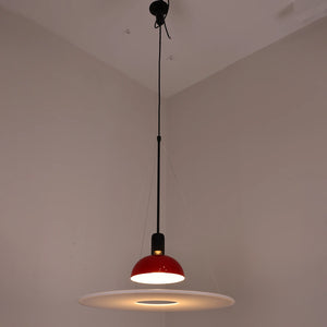 Frisbee Pendant Light - Radiant Red Warm Glow | HoaiLamp