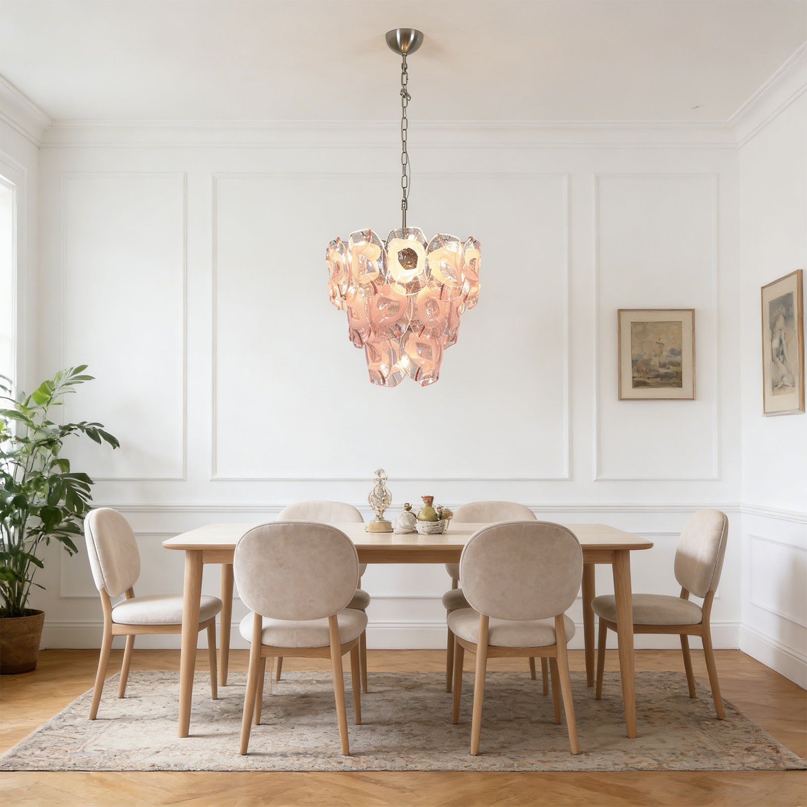 Frostelle Bloom Chandelier - Romantic Parisian Dining | HoaiLamp