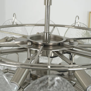Frostelle Murano Chandelier - Geometric Frame Engineering | HoaiLamp