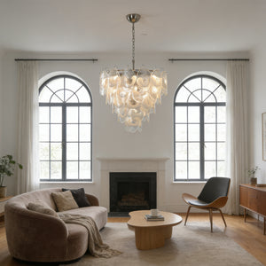 Frostelle Murano Chandelier - Grand Archway Living Space | HoaiLamp