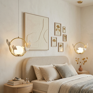 Gingko Pendant Lamp - Symmetrical Bedroom Sanctuary | HoaiLamp