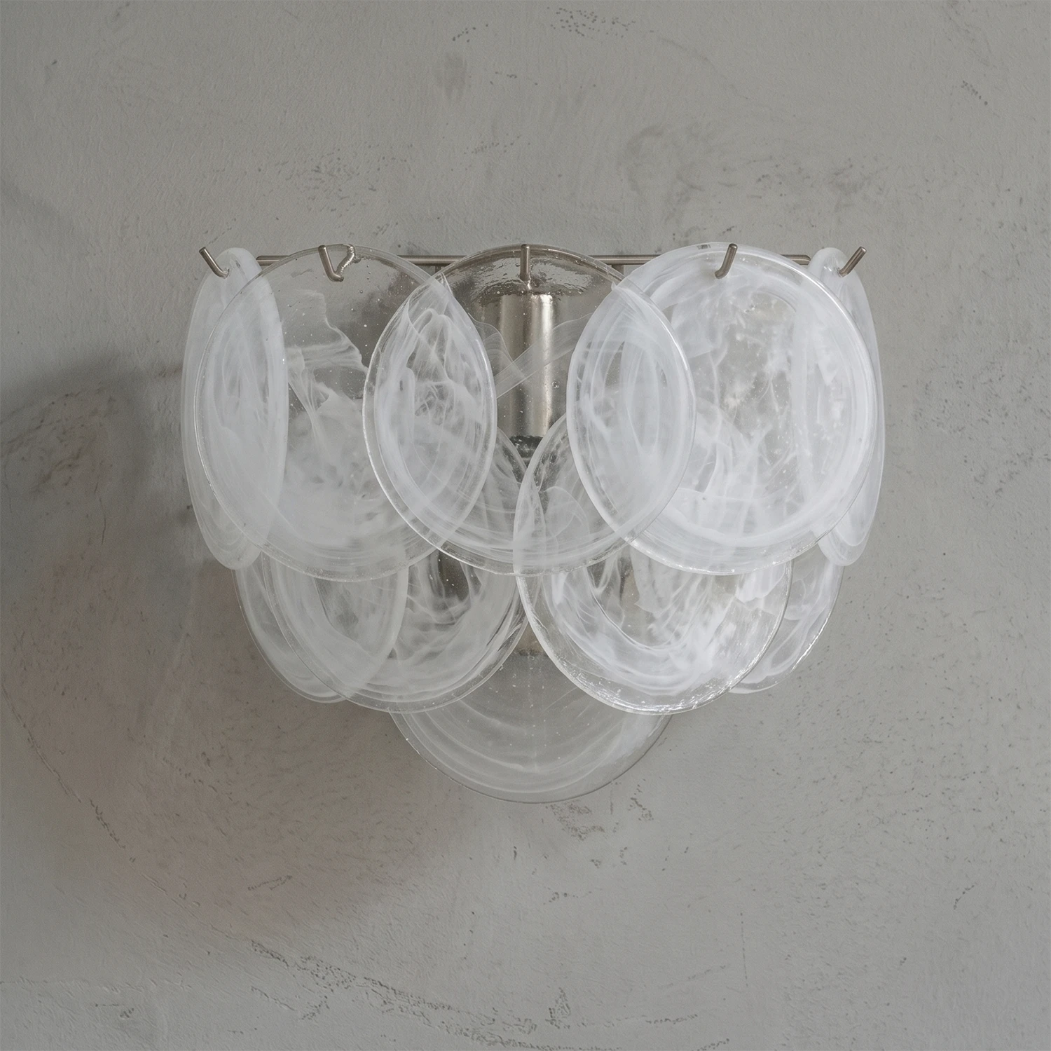 Hand-Blown Disc Glass Wall Lamp