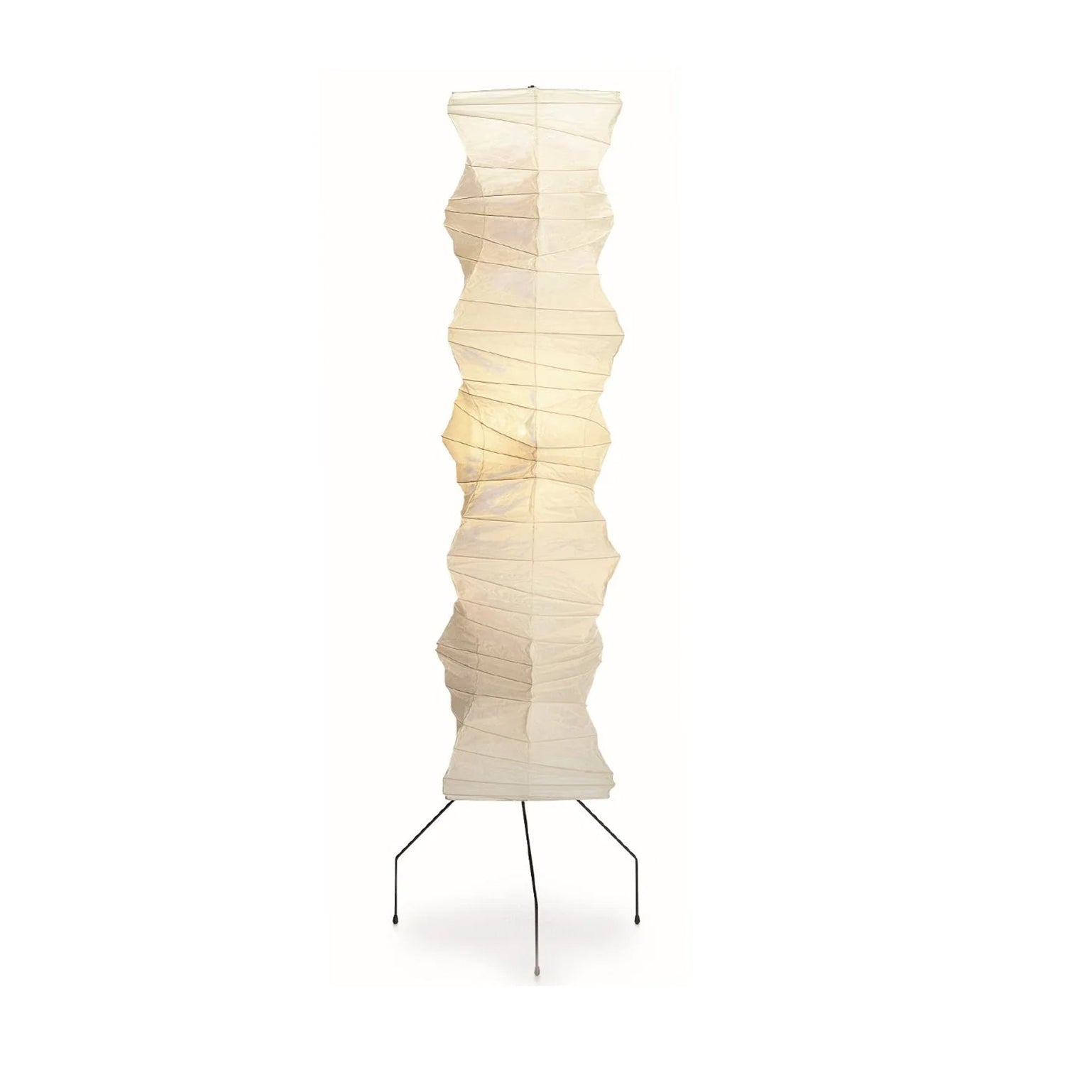 Irregularly Twisted UF4-33N Paper Floor Lamp