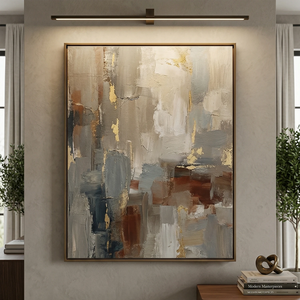Kivana-Brass-Linear-LED-Wall-Sconce-Abstract-Canvas-Illumination-System | HoaiLamp