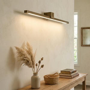 Kivana-Brass-Linear-LED-Wall-Sconce-Warm-Ambient-Entryway-Decoration | HoaiLamp