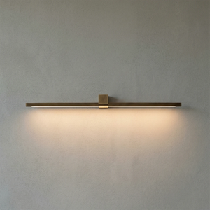 Kivana Brass Linear LED Wall Sconce -Warm Downlight Wash Effect | HoaiLamp
