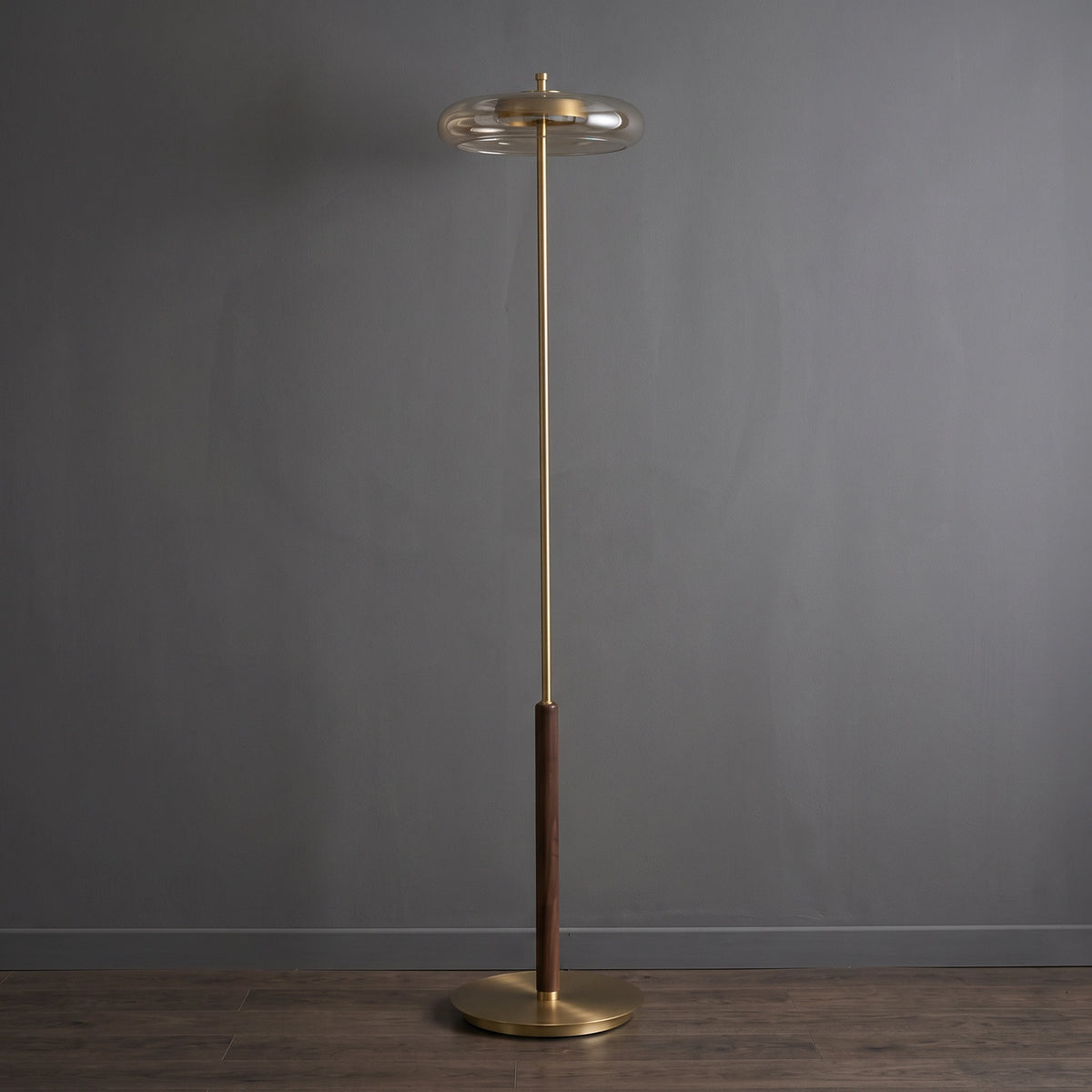 Loria Glass Halo Floor Lamp