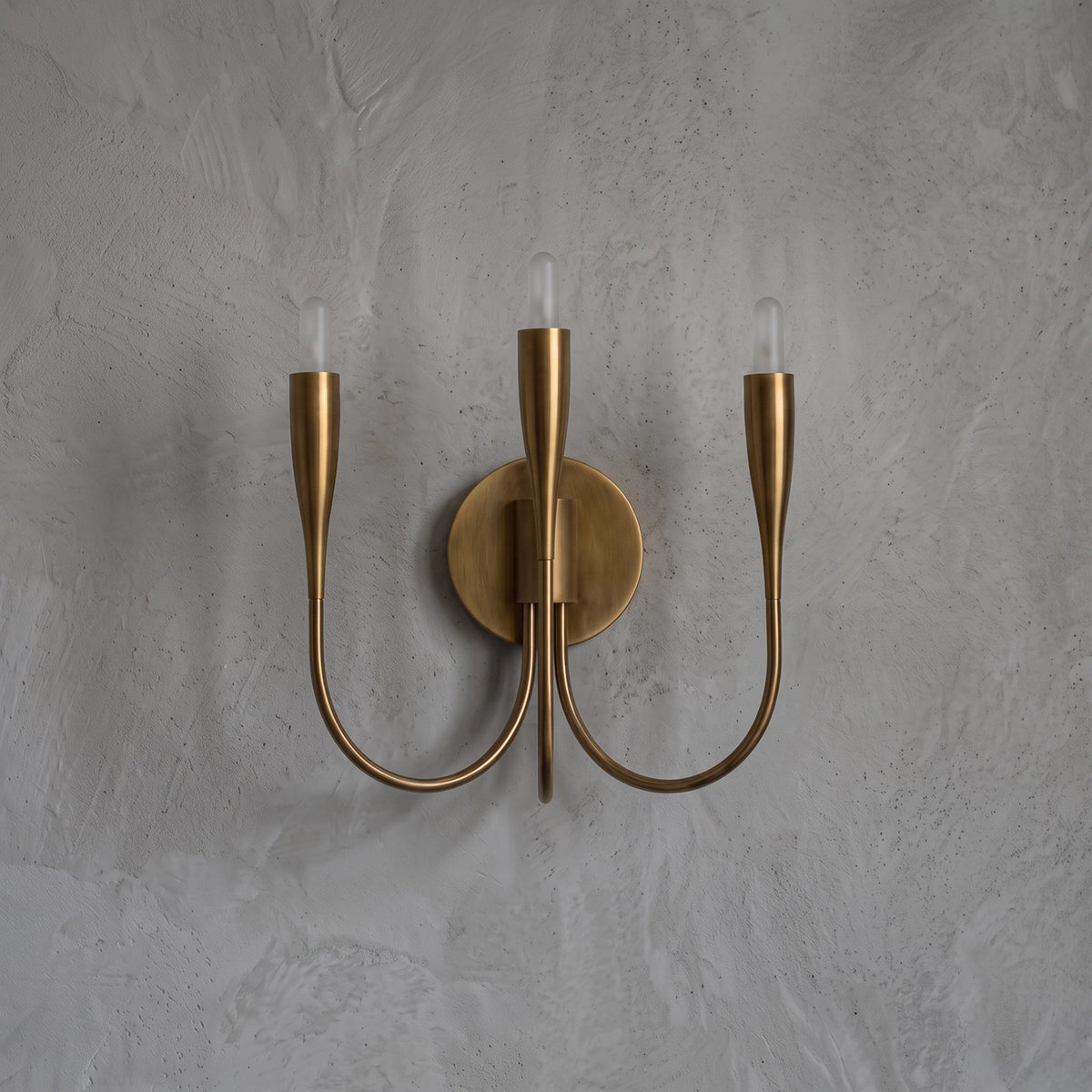 Lyra 3-Light Curved Arm Wall Sconce