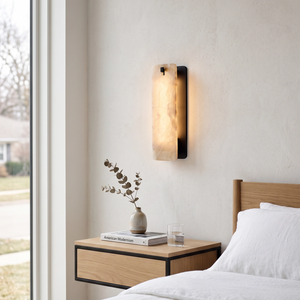 Marlowe Alabaster Panel Wall Lamp - view 3 | Hoailamp