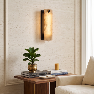 Marlowe Alabaster Panel Wall Lamp - view 5 | Hoailamp