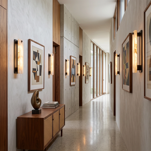 Marlowe Alabaster Panel Wall Lamp - view 10 | Hoailamp