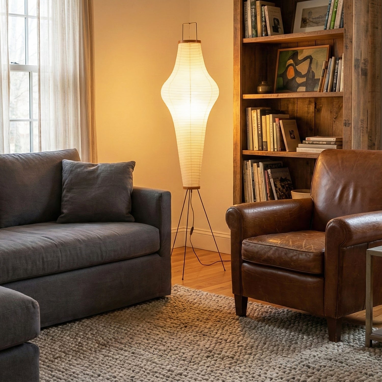 Minimalist 10a 14a Paper Floor Lamp