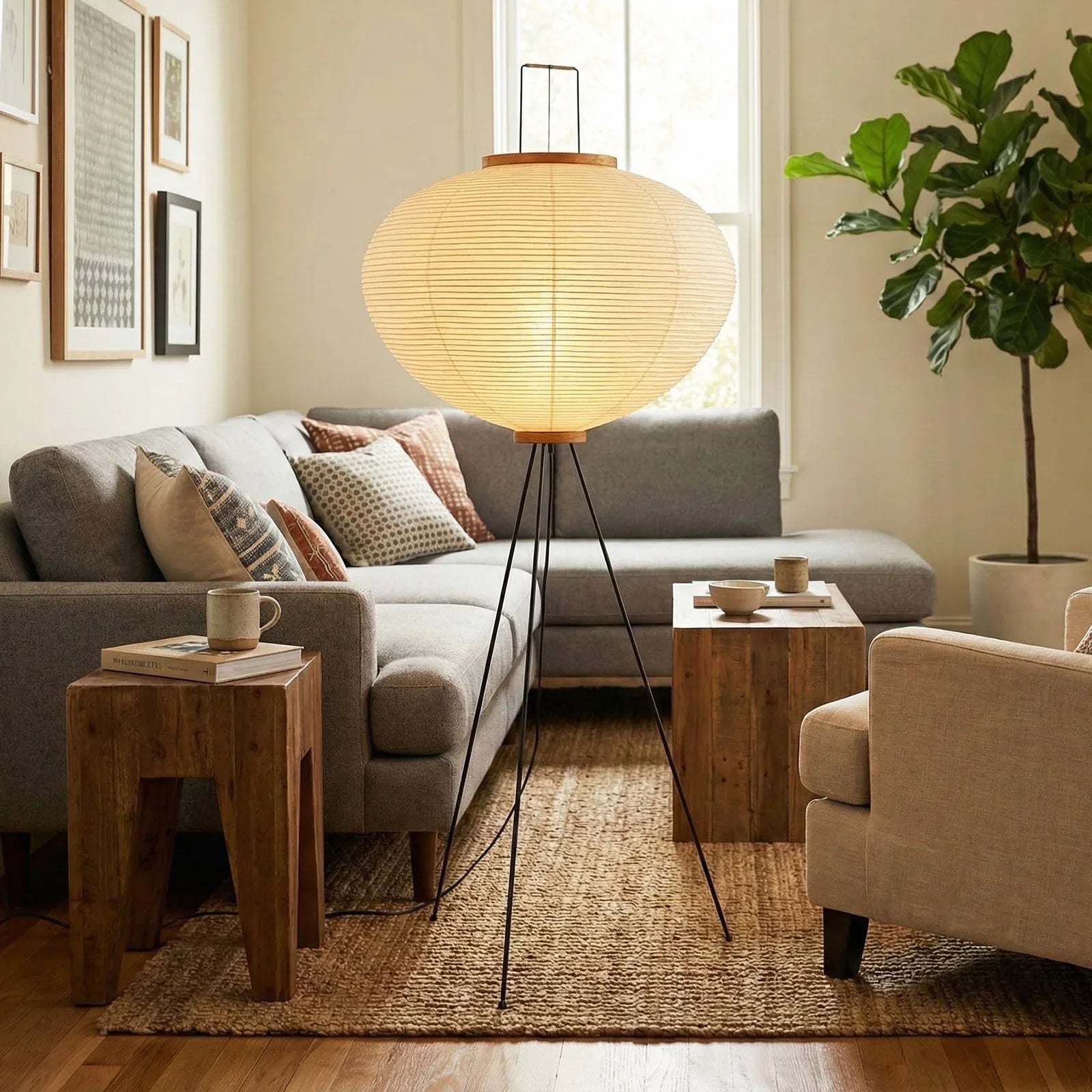 Akari Minimalist 10A 14A Floor Lamp