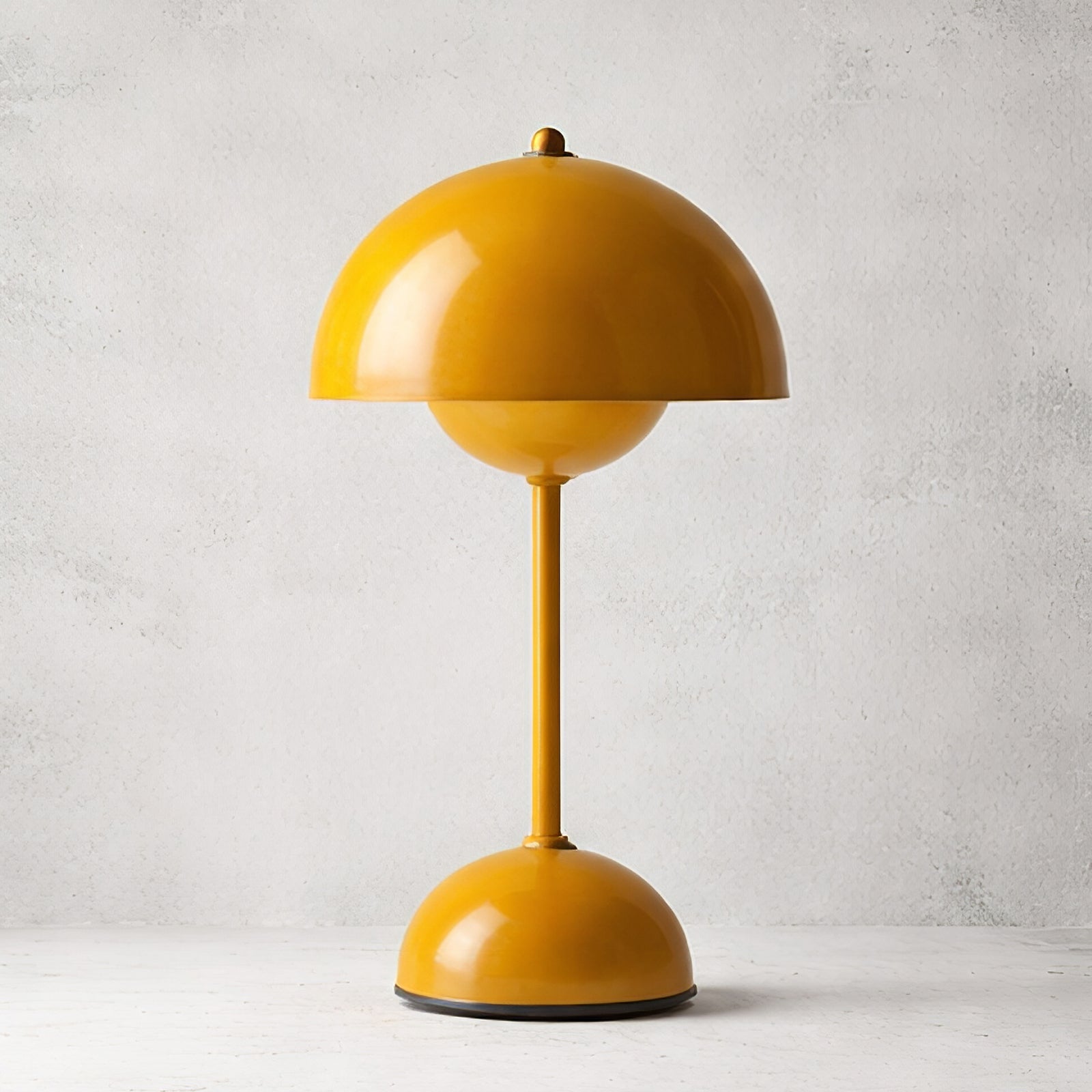 Portable vp9 Desk Lamp - Minimalist Mustard Yellow Studio Product Showcase | HoaiLamp