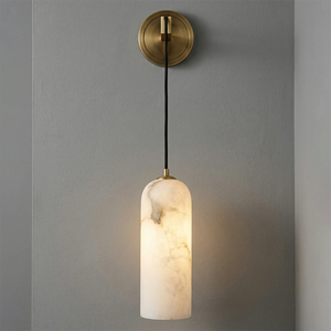 Modern Petra Sconce - Golden Glow Studio Perspective | HoaiLamp