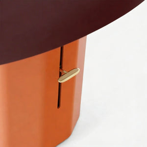Montera Table Lamp - Precision Brass Dimmer Detail (Orange) | HoaiLamp