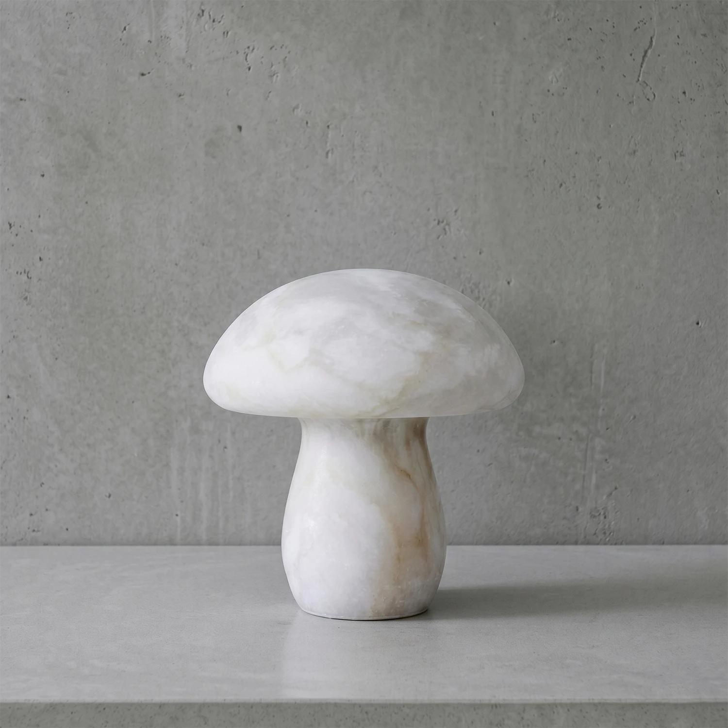 Natural Alabaster Mushroom Table Lamp