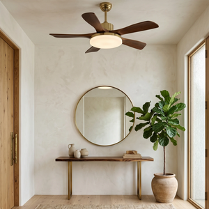 Nova Breeze Ceiling Fan Light - Mid-Century Modern Entryway & Foyer Welcoming Light | HoaiLamp