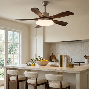 Nova Breeze Ceiling Fan Light - Luxury Open Kitchen Island and Breakfast Bar Illumination | HoaiLamp