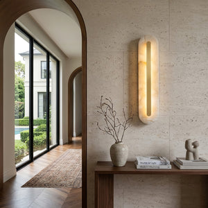 Oblong & Rectangular Alabaster Wall Sconces - Architectural Archway Lighting | HoaiLamp