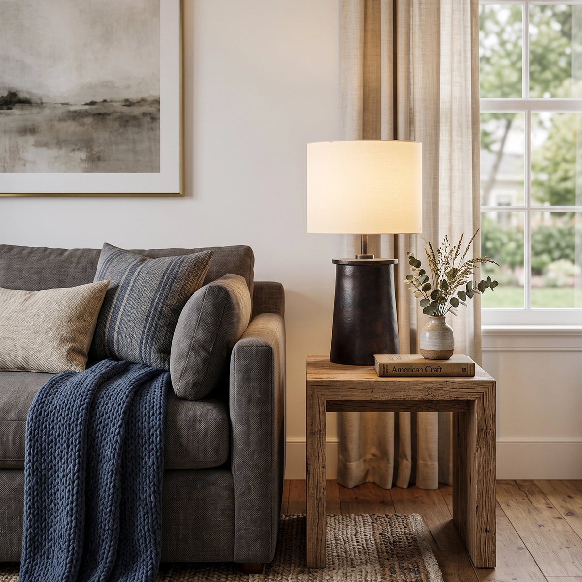 Odo Black Brass Table Lamp