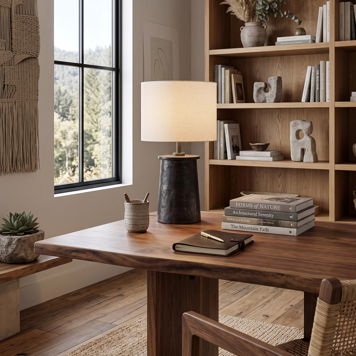 Odo Black Brass Table Lamp