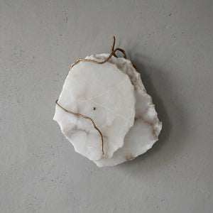 Origen Hadean Wall Lamp - Natural Stone Sconce Unlit | HoaiLamp