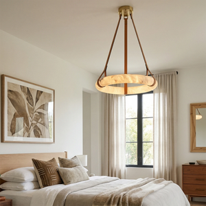 Oslo Alabaster Pendant - Elegant Master Bedroom Focal | HoaiLamp