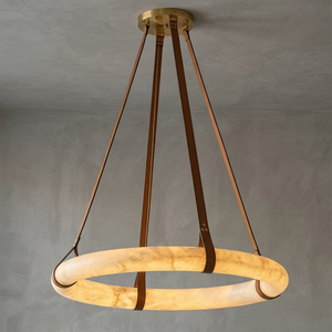 Oslo Alabaster Pendant - Linear Light Spread | HoaiLamp