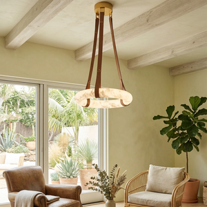 Oslo Alabaster Pendant - Sunlit Lounge Ambiance | HoaiLamp