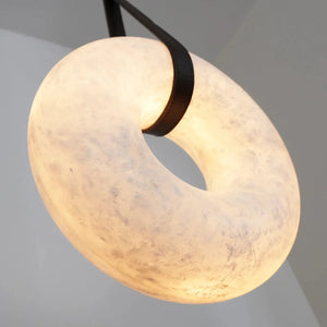 Oslo Alabaster Pendant - Perspective Ring Detail | HoaiLamp