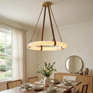 Oslo Alabaster Pendant - Scandinavian Dining Charm | HoaiLamp