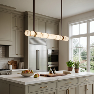 Padana Alabaster Chandelier - Luxury Kitchen Island Marble Countertop | HoaiLamp