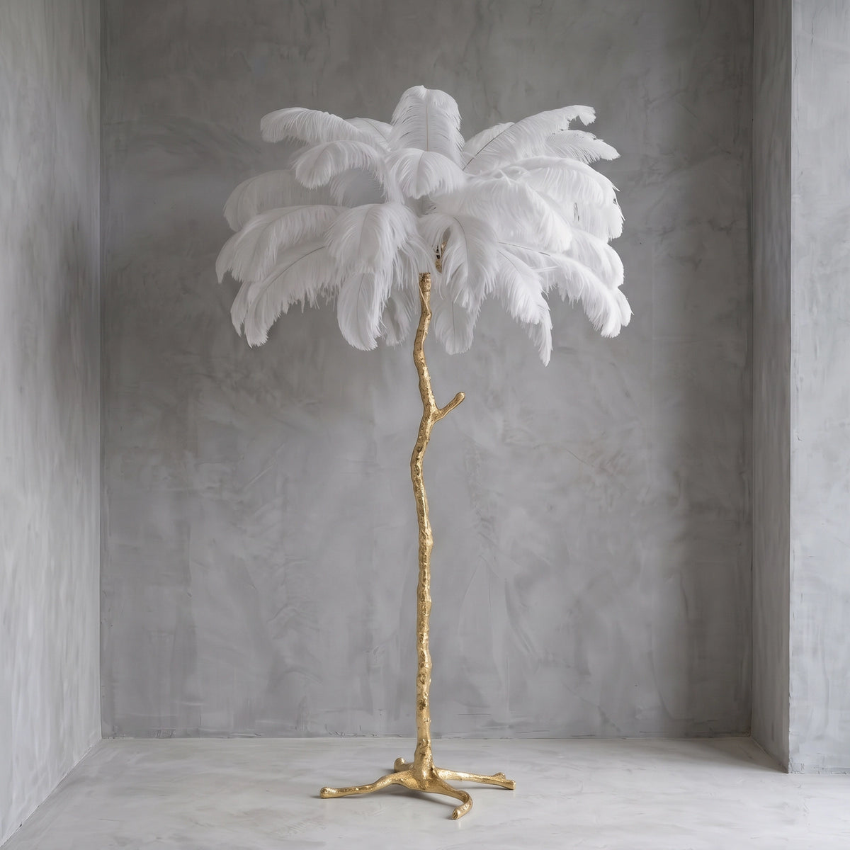 Palmira Ostrich Feather Floor Lamp