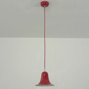 Panton Bell Pendant Lamp - Saturated Crimson Red Monochromatic Fixture Preview | HoaiLamp