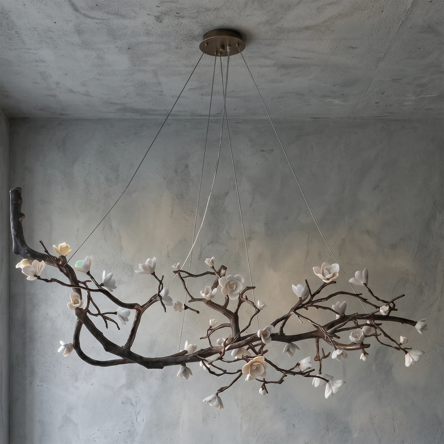 Plum Tree Branch Chandelier