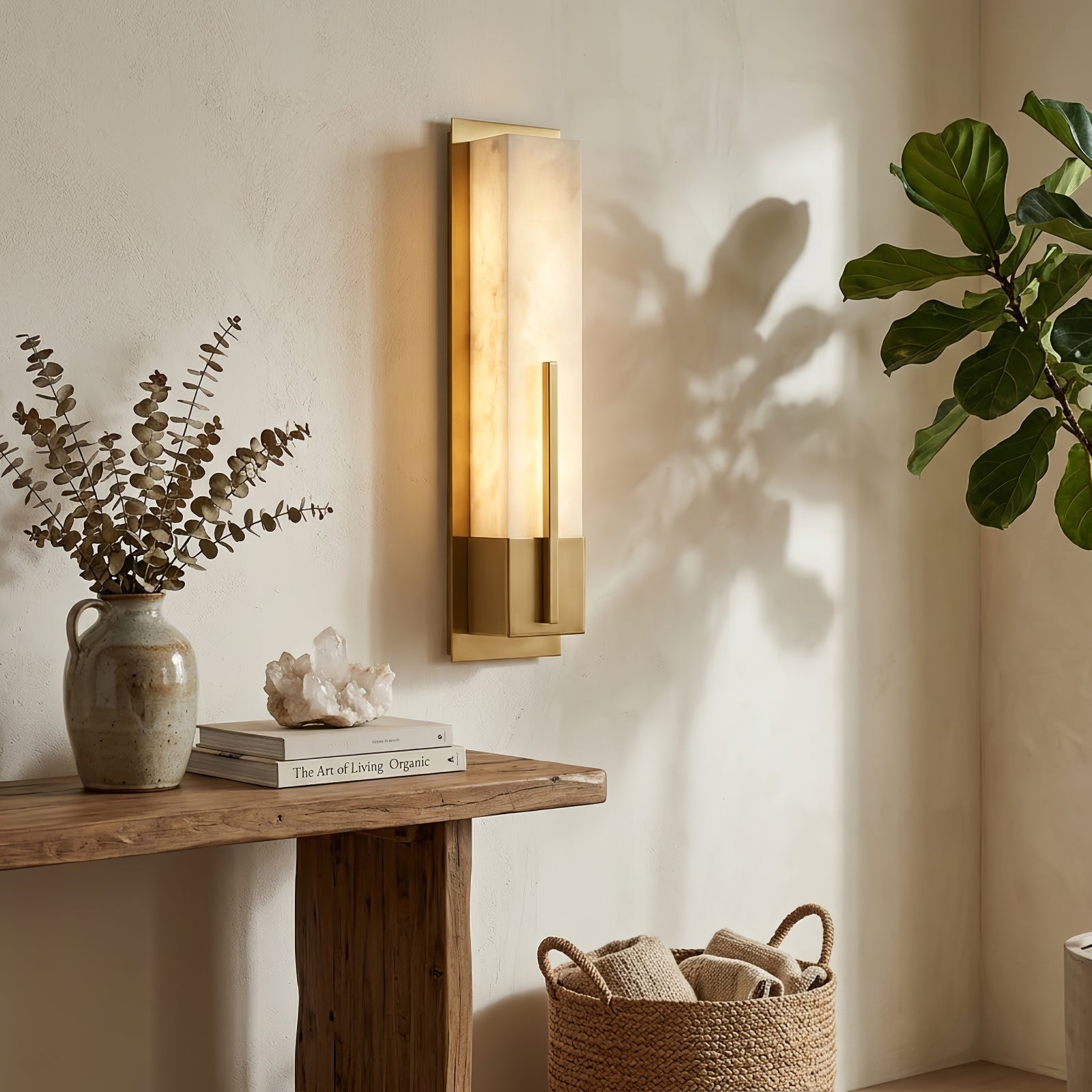 Possini Midtown Alabaster Wall Sconce - Elegant Entryway Console Decorative Lighting | HoaiLamp