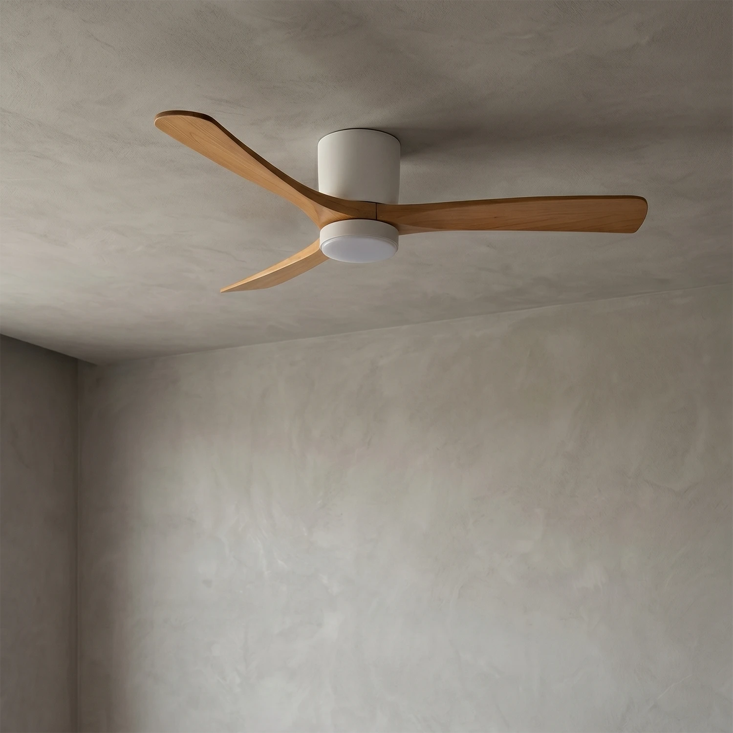 Propeller Style Wooden Ceiling Fan Light