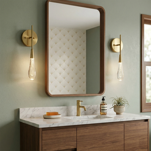 Raindrop Glass Solitaire - Luxurious Spa Vanity Ambiance | HoaiLamp