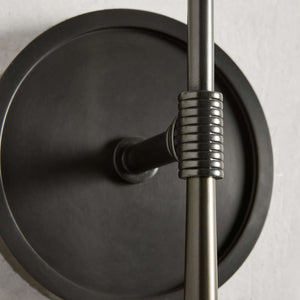 Rhoades Wall Sconce Detail - Oil-Rubbed Bronze Industrial Finish | HoaiLamp