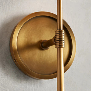 Rhoades Wall Sconce Detail - Oil-Rubbed Bronze Industrial Finish | HoaiLamp