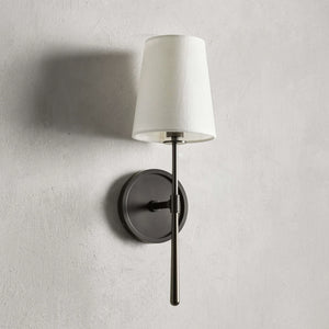 Rhoades Single Wall Sconce - Minimalist Bronze Contrast | HoaiLamp