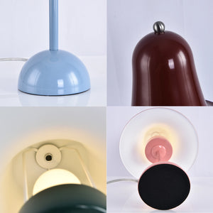 Ring Bell Table Lamp - Hardware Components Structural Multi-Angle Detail Collage | HoaiLamp
