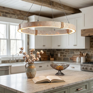 Rectangular Brass Resin LED Wall Lamp - Modern Farmhouse Kitchen Island Marble Countertop | HoaiLamp
