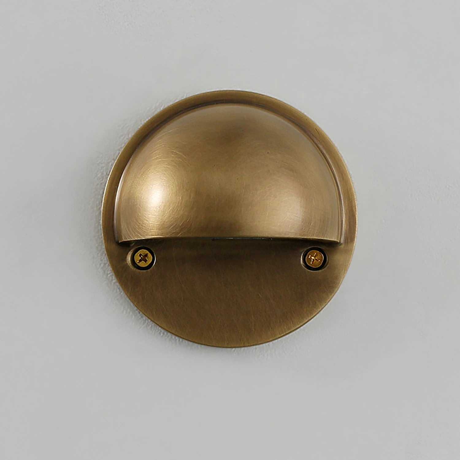 Rowanlux Arc Wall Sconce - Antiqued Brass Domed Silhouette | HoaiLamp