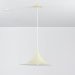 Sami Trumpet Pendant Light - Nordic Pale Cream High Angle Product Showcase | HoaiLamp