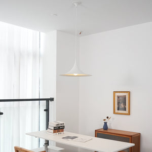 Sami Trumpet Pendant Light - Minimalist High Ceiling Loft Workspace Long Table | HoaiLamp