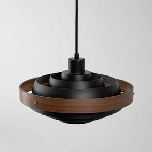 Saturno Tiered Ring Pendant Light - White Background Isolated View | HoaiLamp