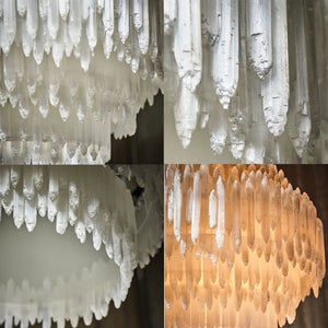 Montfaucon Layered Chandelier - Hand-Selected Natural Crystal Shards & Artisan Craftsmanship | HoaiLamp