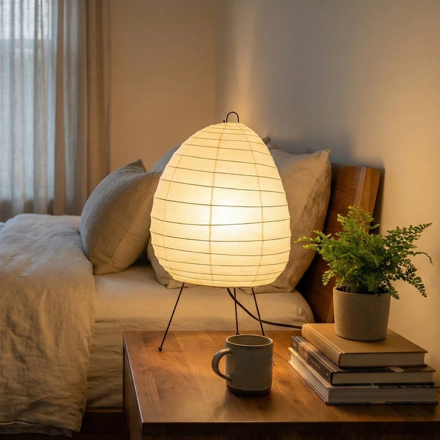 Akari Semi Oval Shape 1N Table Lamp